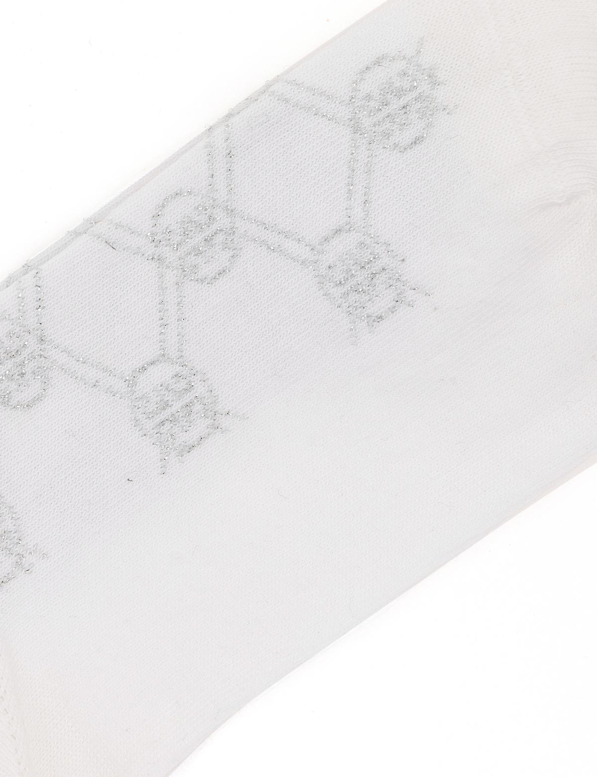 Kadın Beyaz Patik Çorap - 50289186001