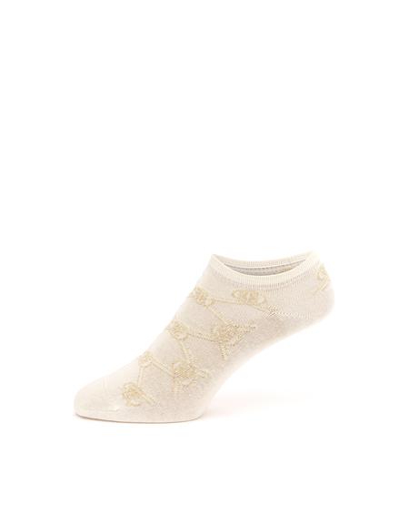 Kadın Ekru Patik Çorap - 50289186002