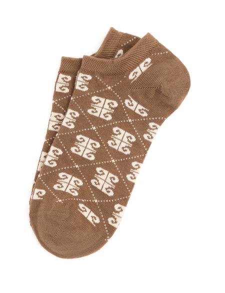 Kadın Kahverengi Patik Çorap - 50289187003