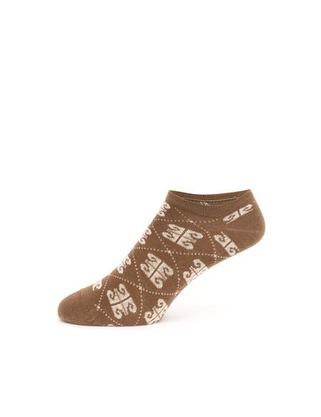 Kadın Kahverengi Patik Çorap - 50289187003