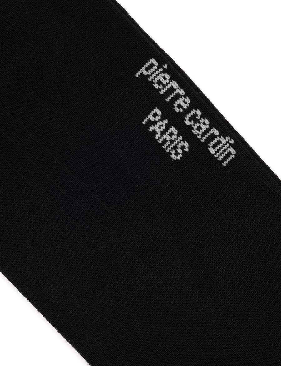 Erkek Bambu Karışımlı Siyah Soket Desenli Çorap