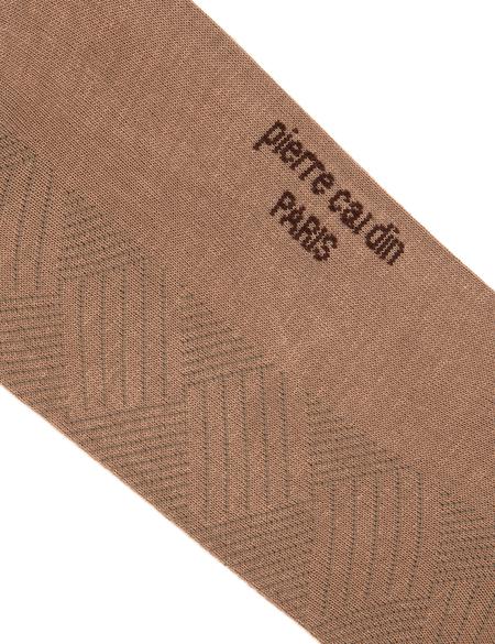 Erkek Bambu Karışımlı Kahverengi Soket Desenli Çorap - 50291772004