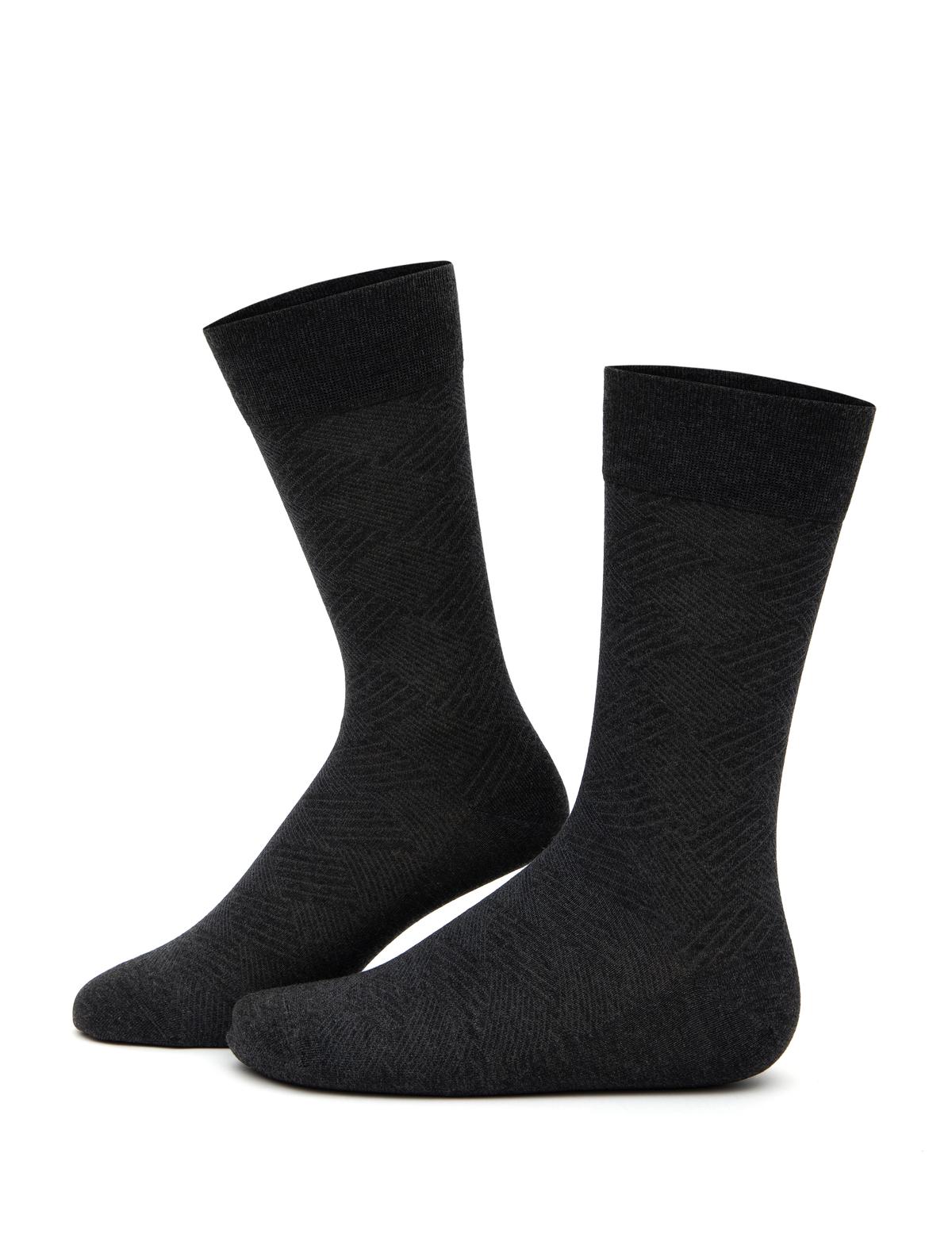 Erkek Antrasit Soket Çorap