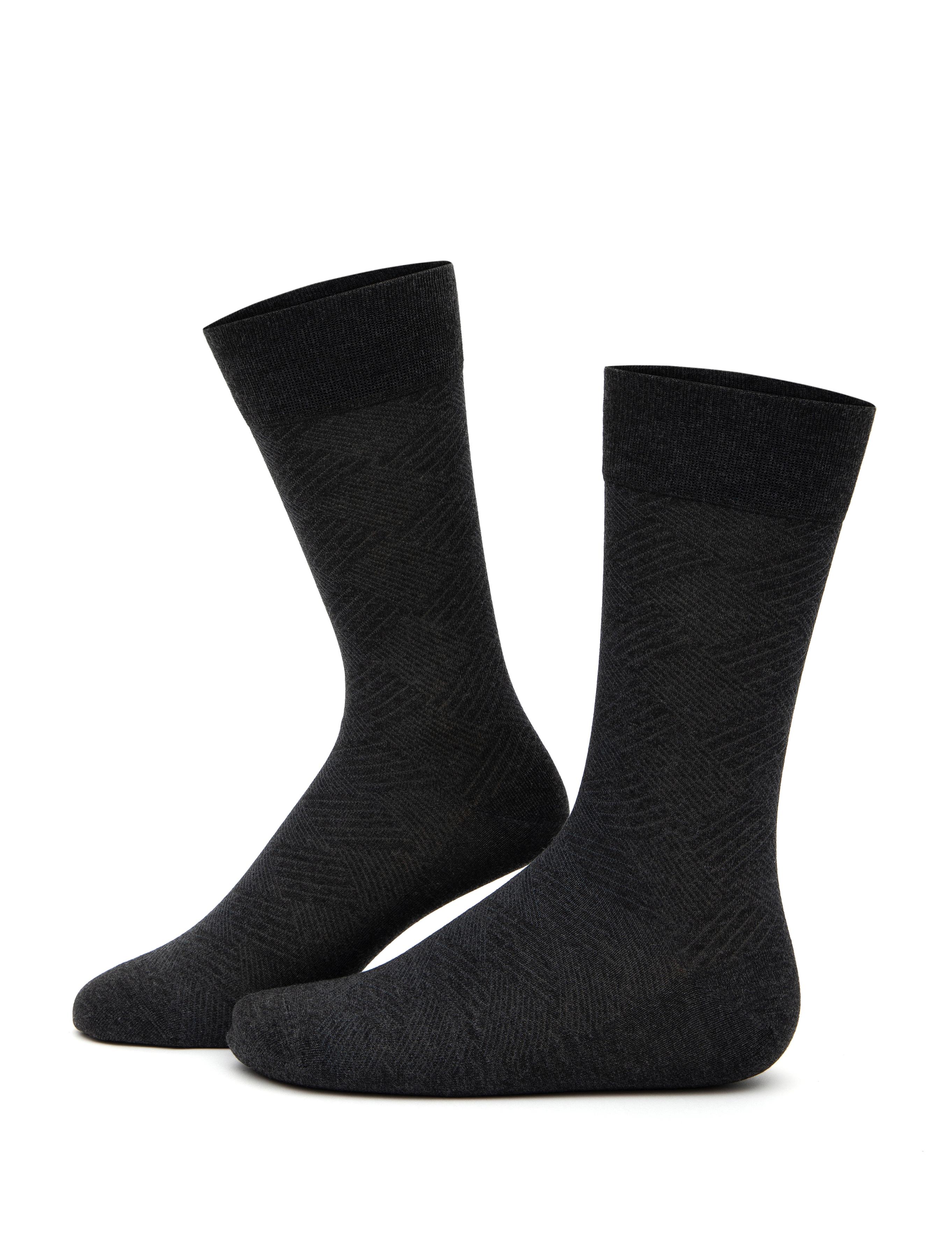 Erkek Antrasit Soket Çorap