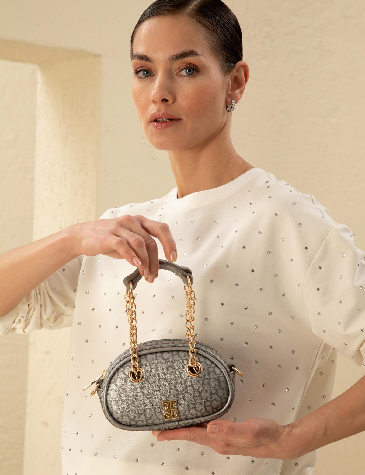 Gümüş Çapraz Çanta