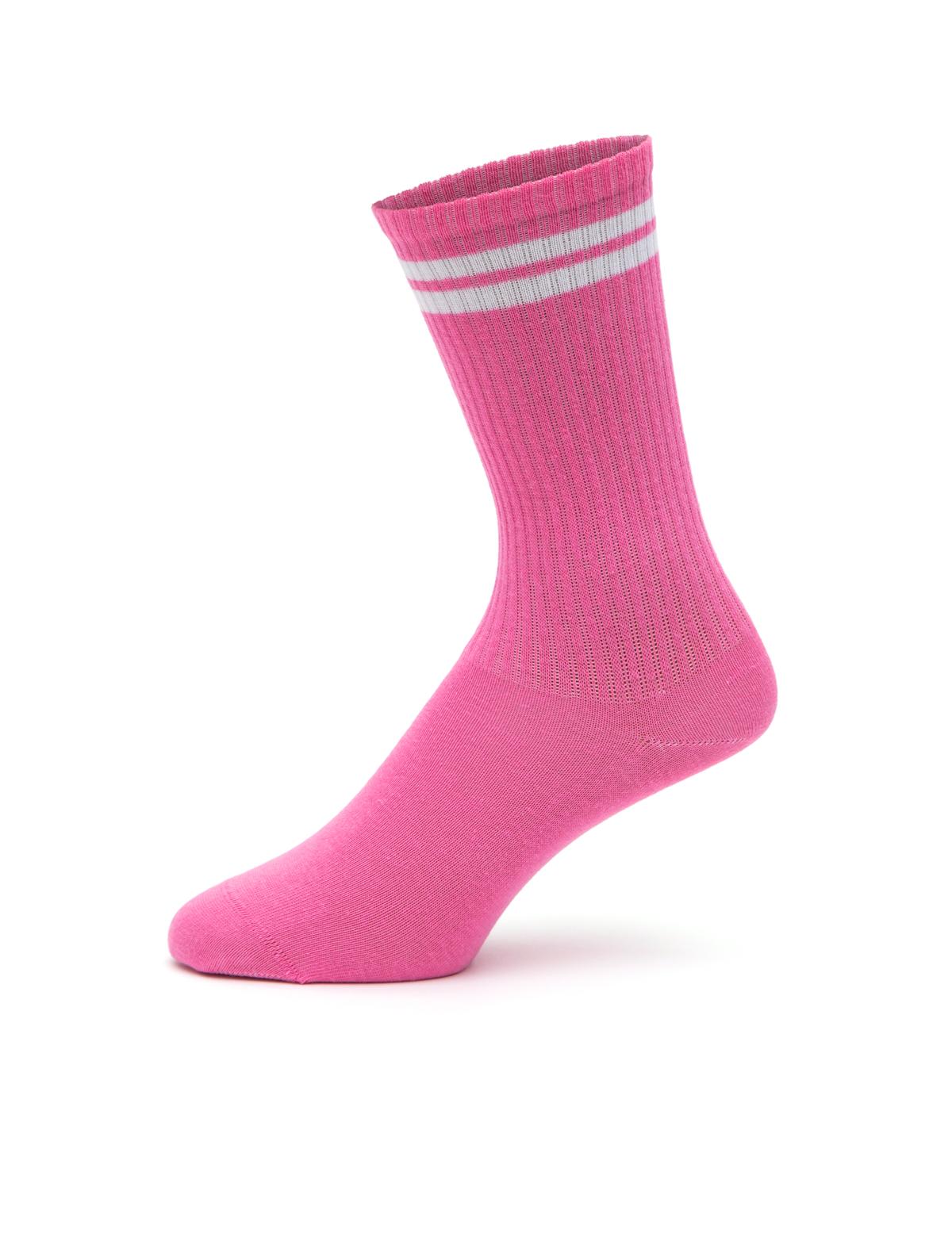 Kadın Koyu Pembe Soket Çorap