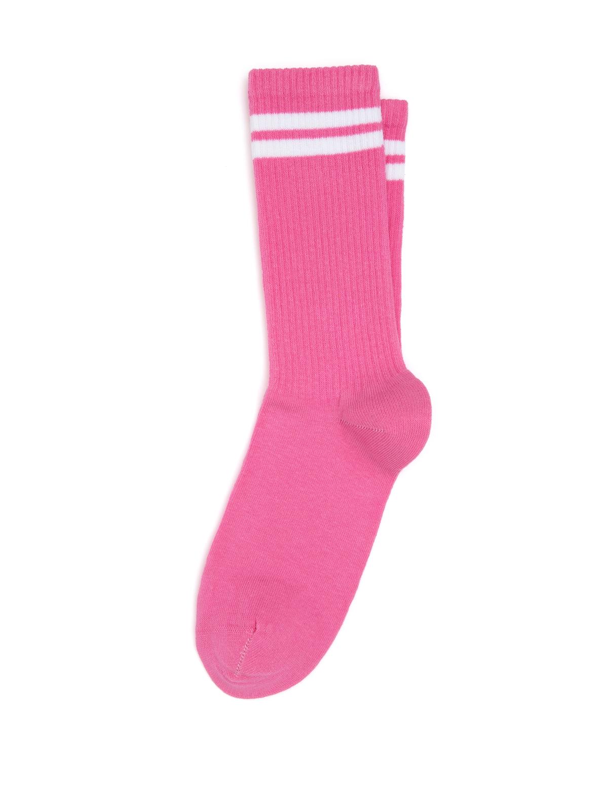 Kadın Koyu Pembe Soket Çorap - 50293331004