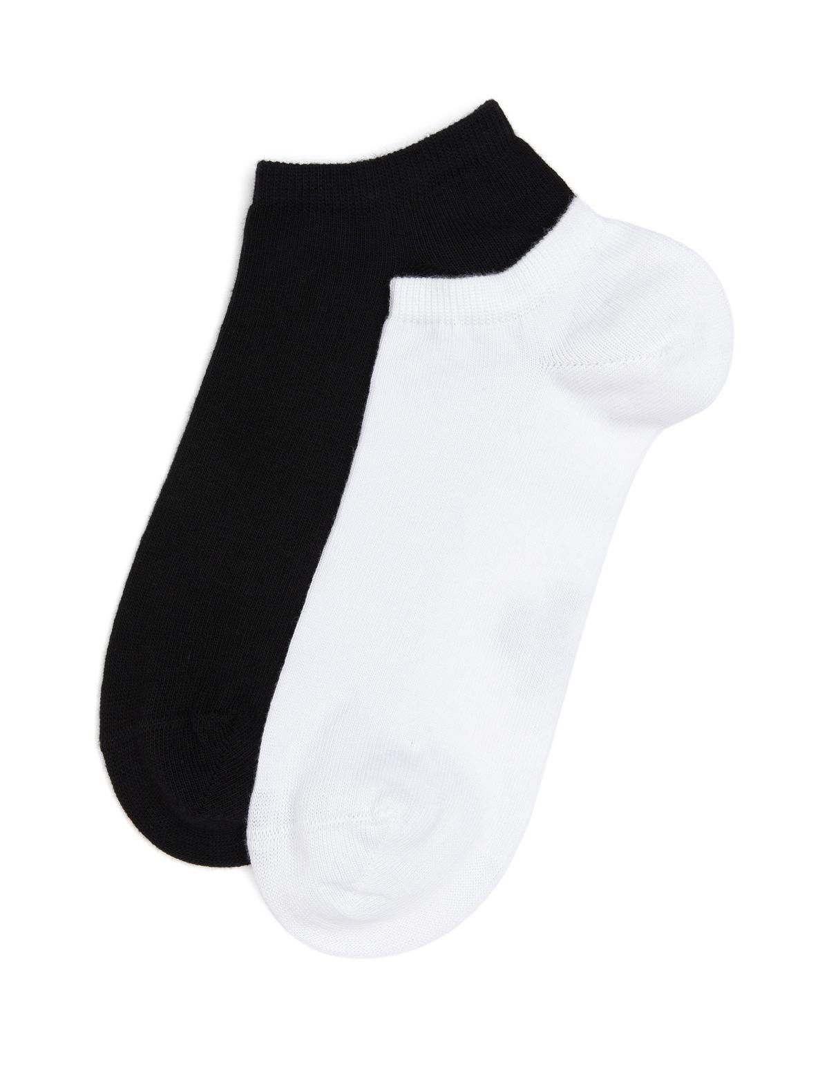 Kadın Beyaz 2'li Patik Çorap - 50293332001