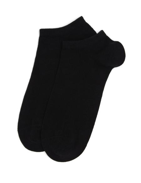 Kadın Siyah 2'li Patik Çorap - 50293332004