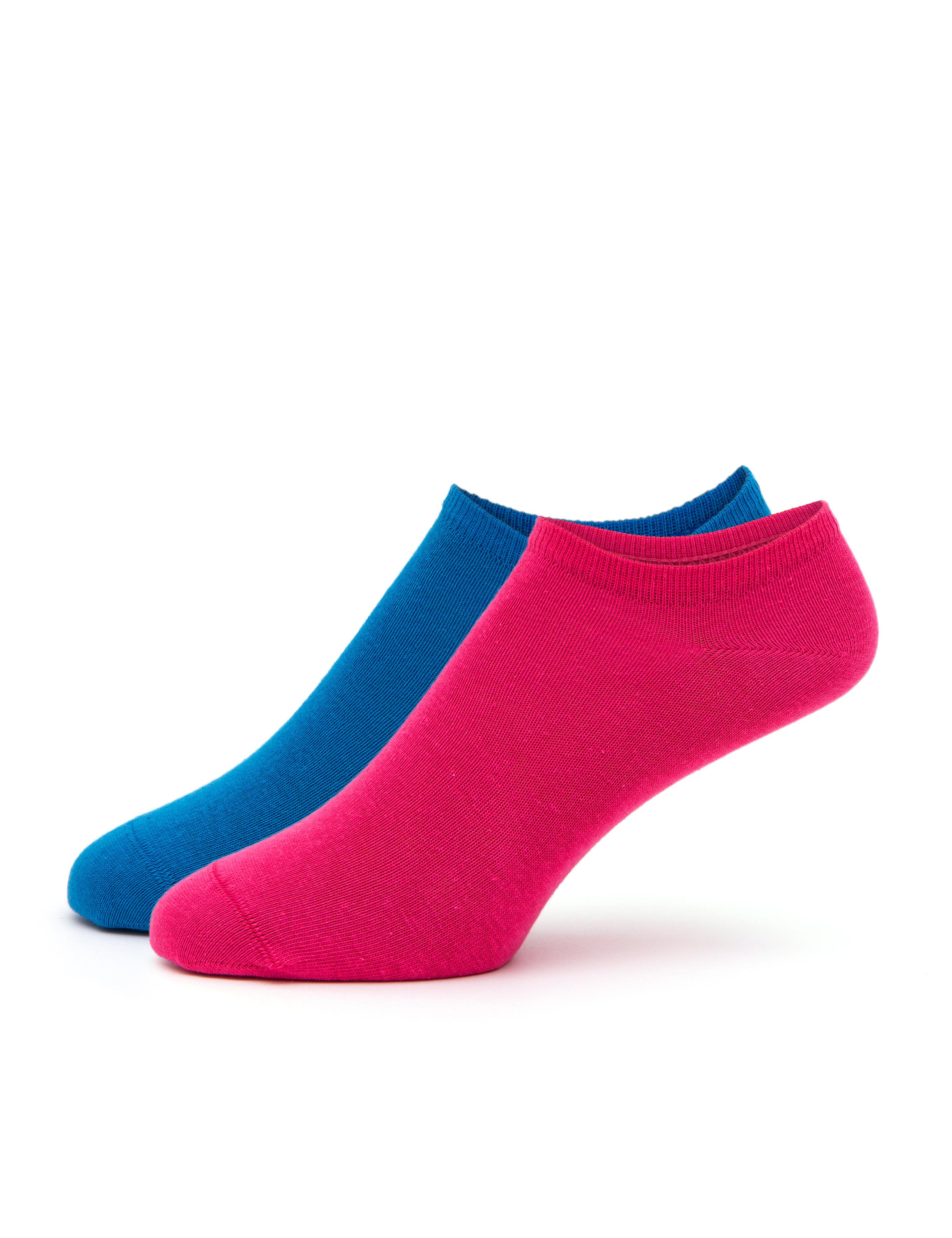 Kadın Mavi 2'li Patik Çorap