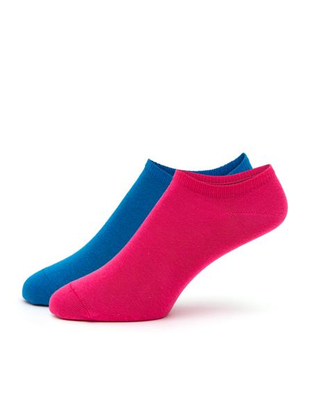 Kadın Mavi 2'li Patik Çorap - 50293332003