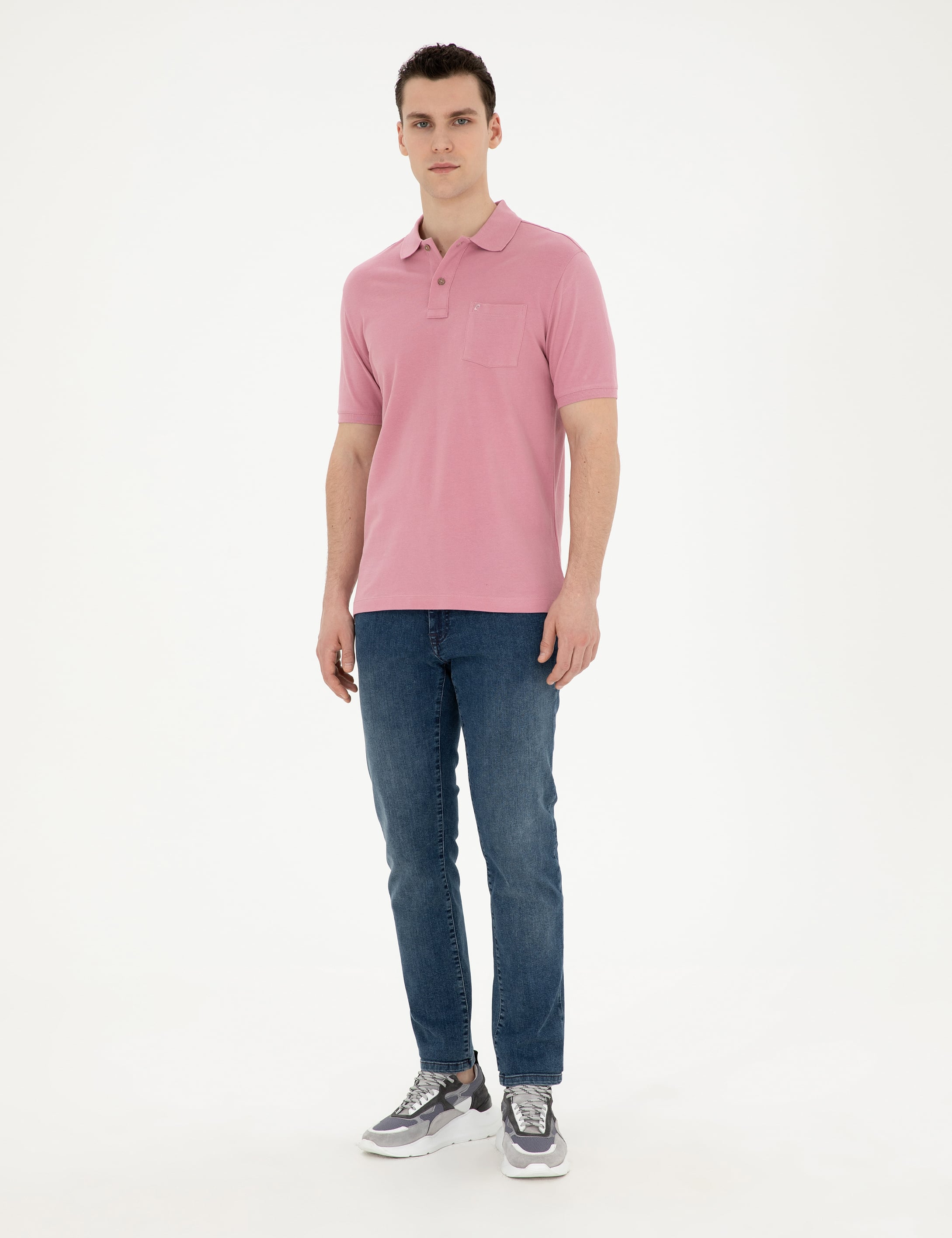 Gül Kurusu Regular Fit Basic Tişört - Image 4