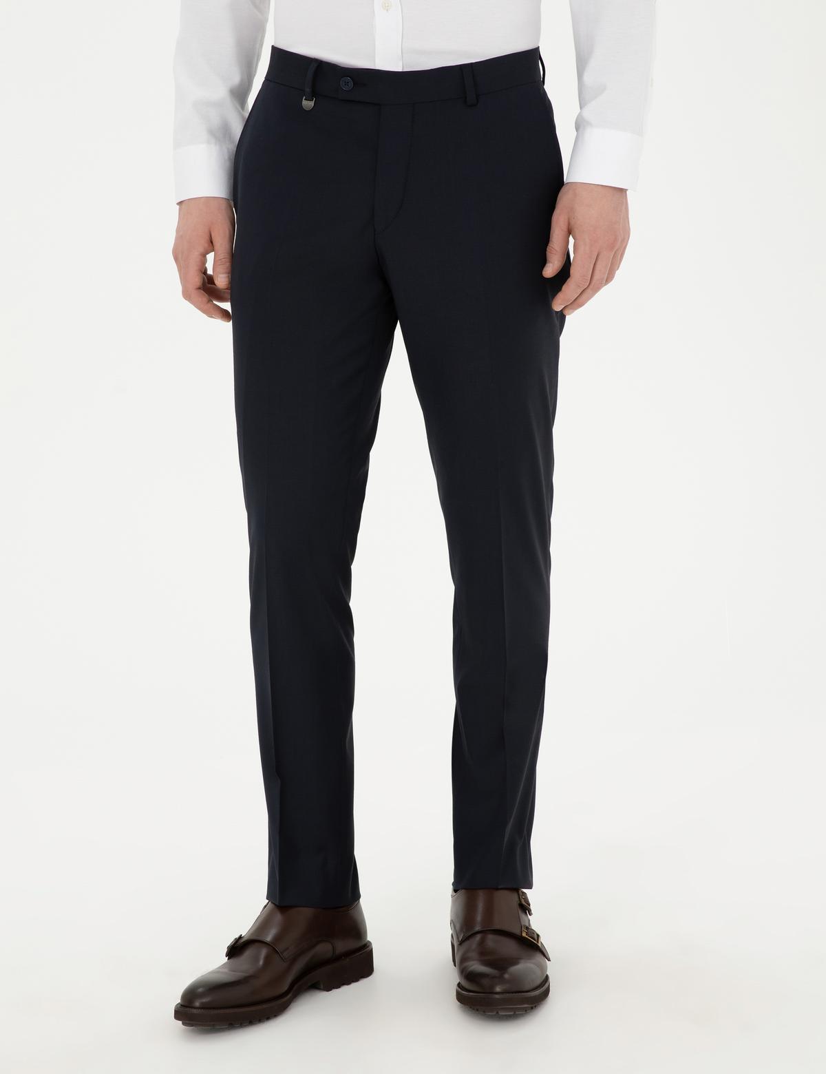 Lacivert Slim Fit Kumaş Pantolon - 50266629054