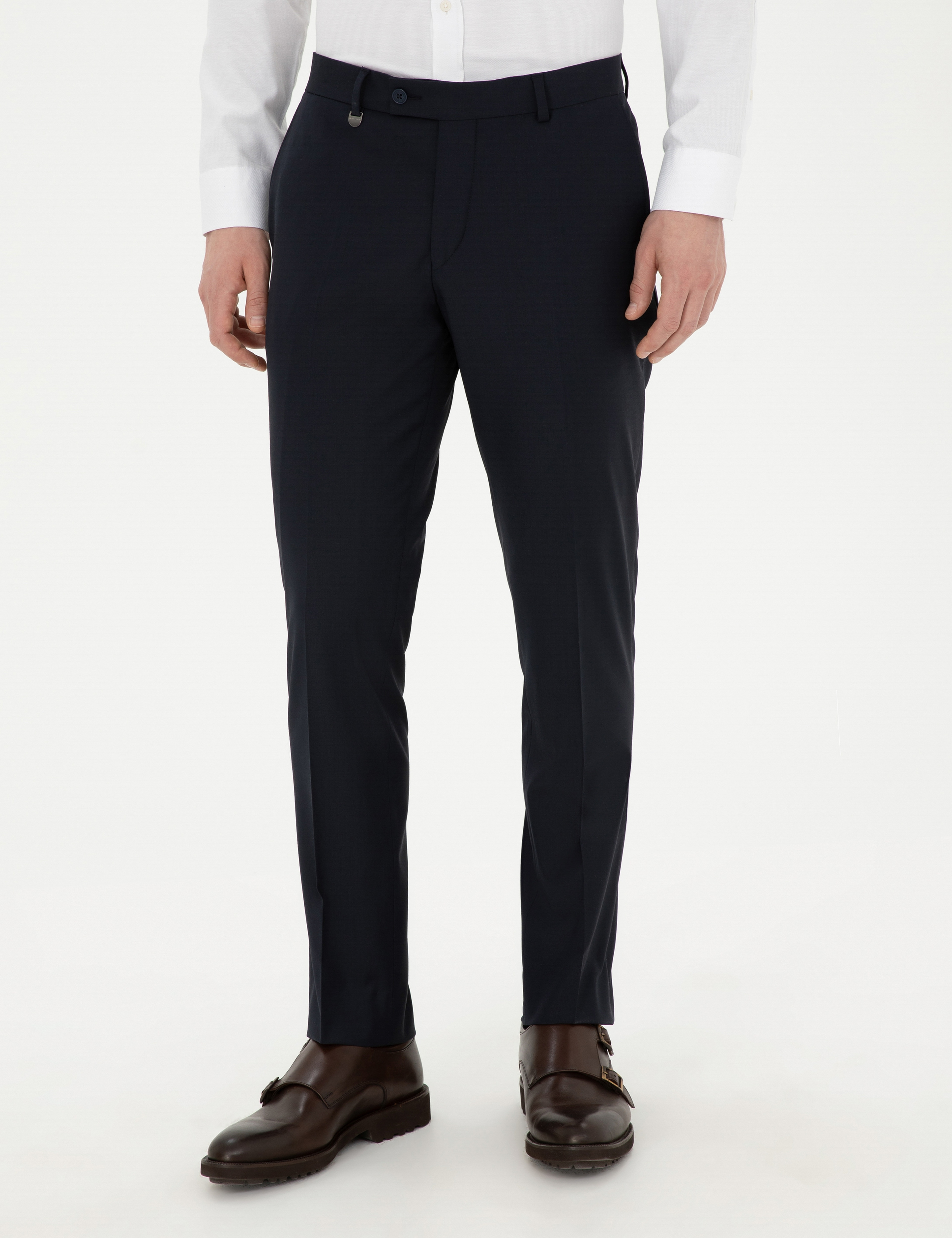 Lacivert Slim Fit Kumaş Pantolon - Image 2