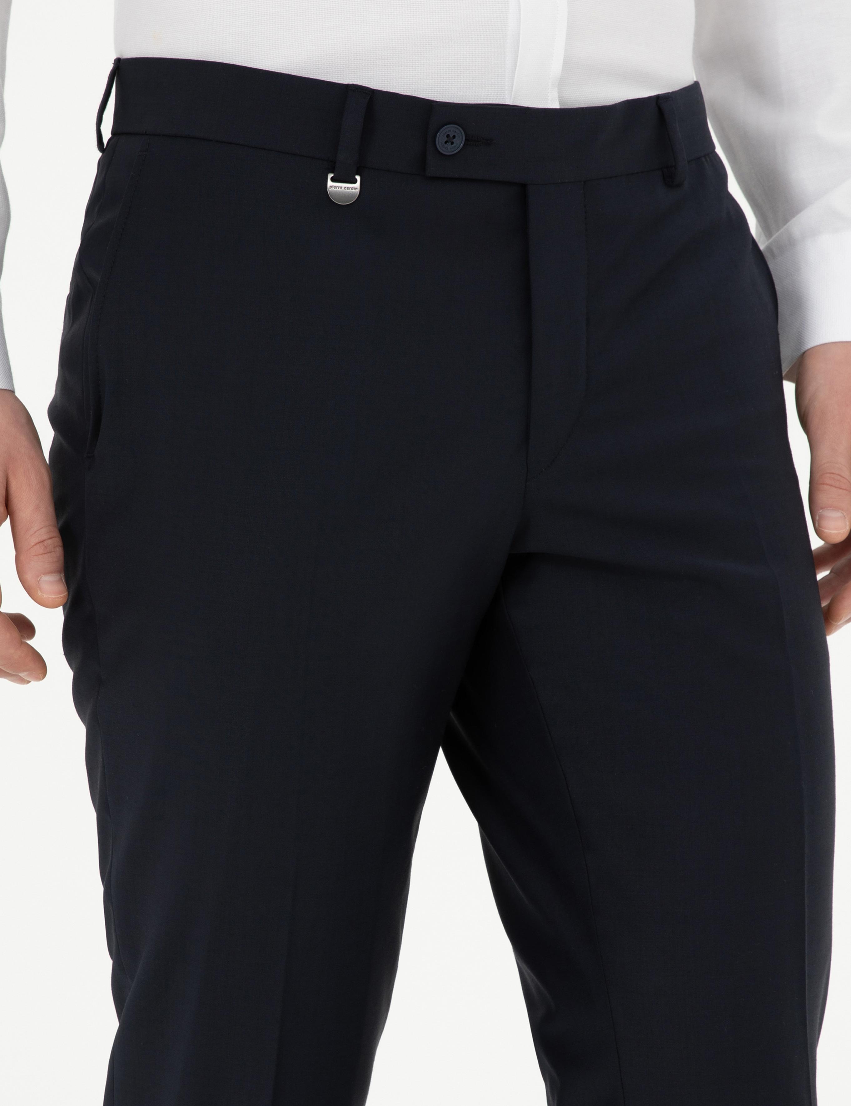 Lacivert Slim Fit Kumaş Pantolon