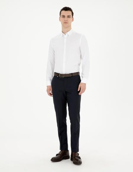 Lacivert Slim Fit Kumaş Pantolon - 50266629054