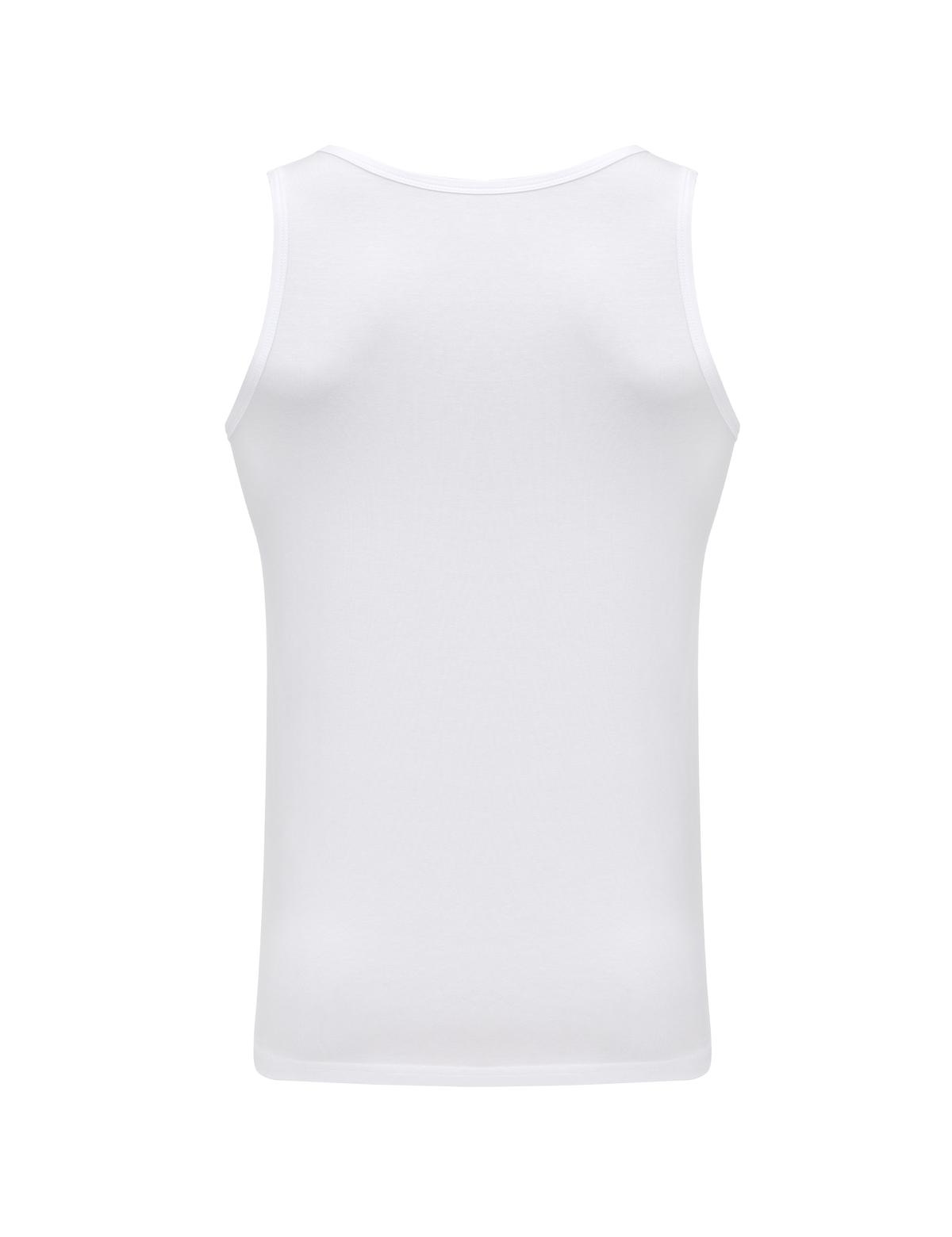 Beyaz Pamuk Modal Karışımlı 2'li Atlet - 50293286001