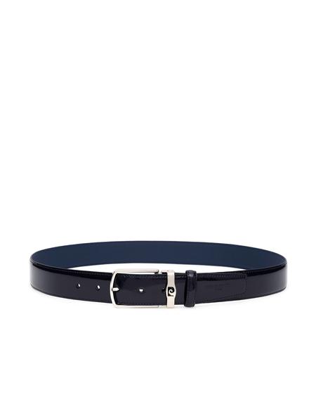 Lacivert %100 Deri Rugan Kemer - 50294390009