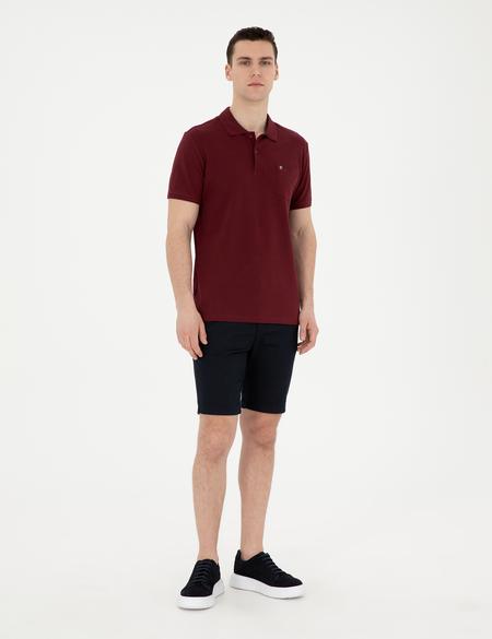 Bordo Regular Fit Basic Tişört - 50291576013