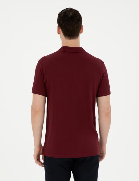 Bordo Regular Fit Basic Tişört - 50291576013