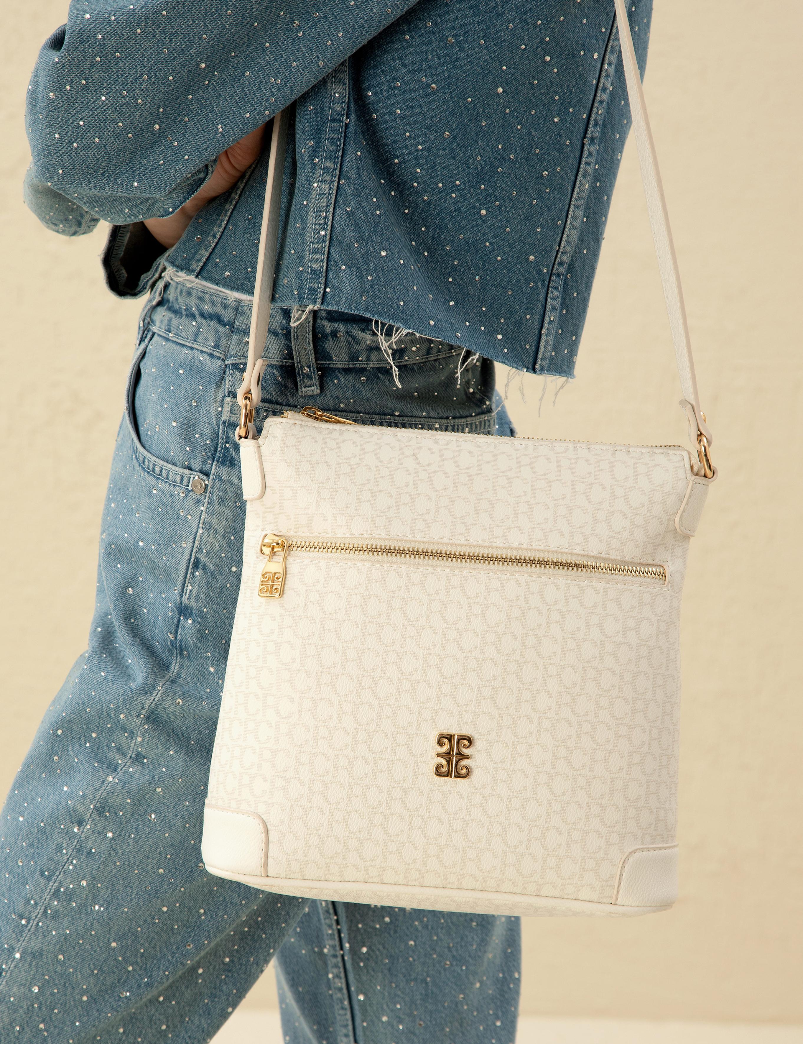 Beyaz Çapraz Çanta