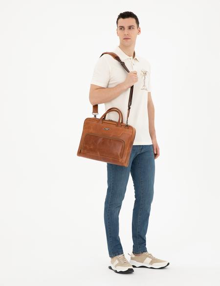 Erkek Taba %100 Deri Evrak Çantası - 50288590001