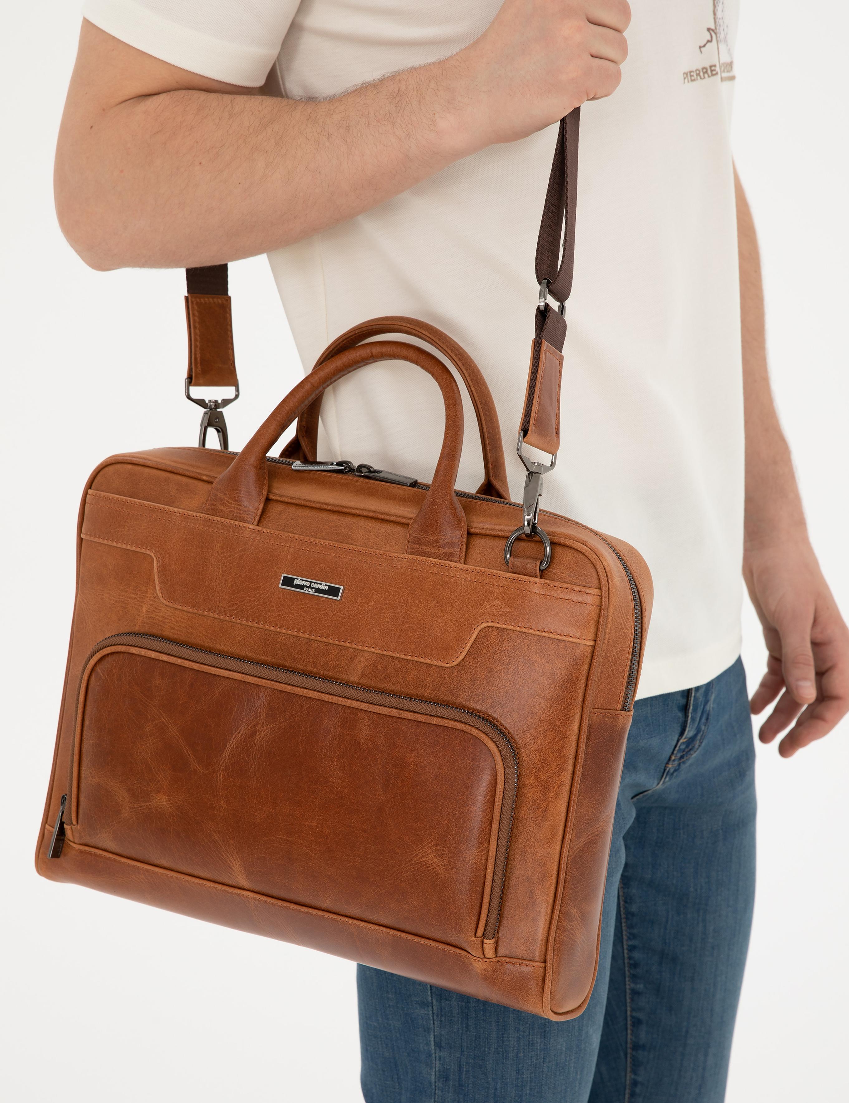 Erkek Taba %100 Deri Evrak Çantası