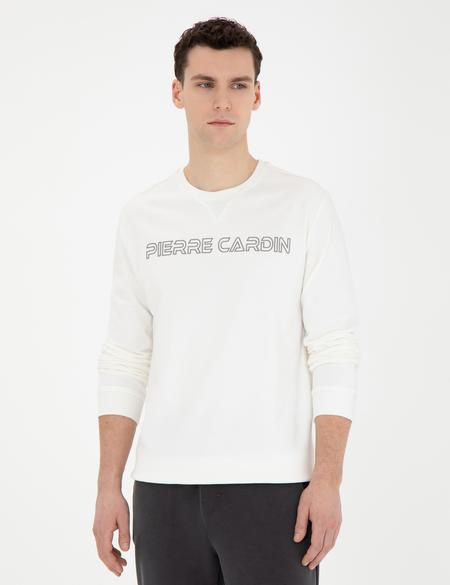 Ekru Regular Fit Sweatshirt - 50279523011