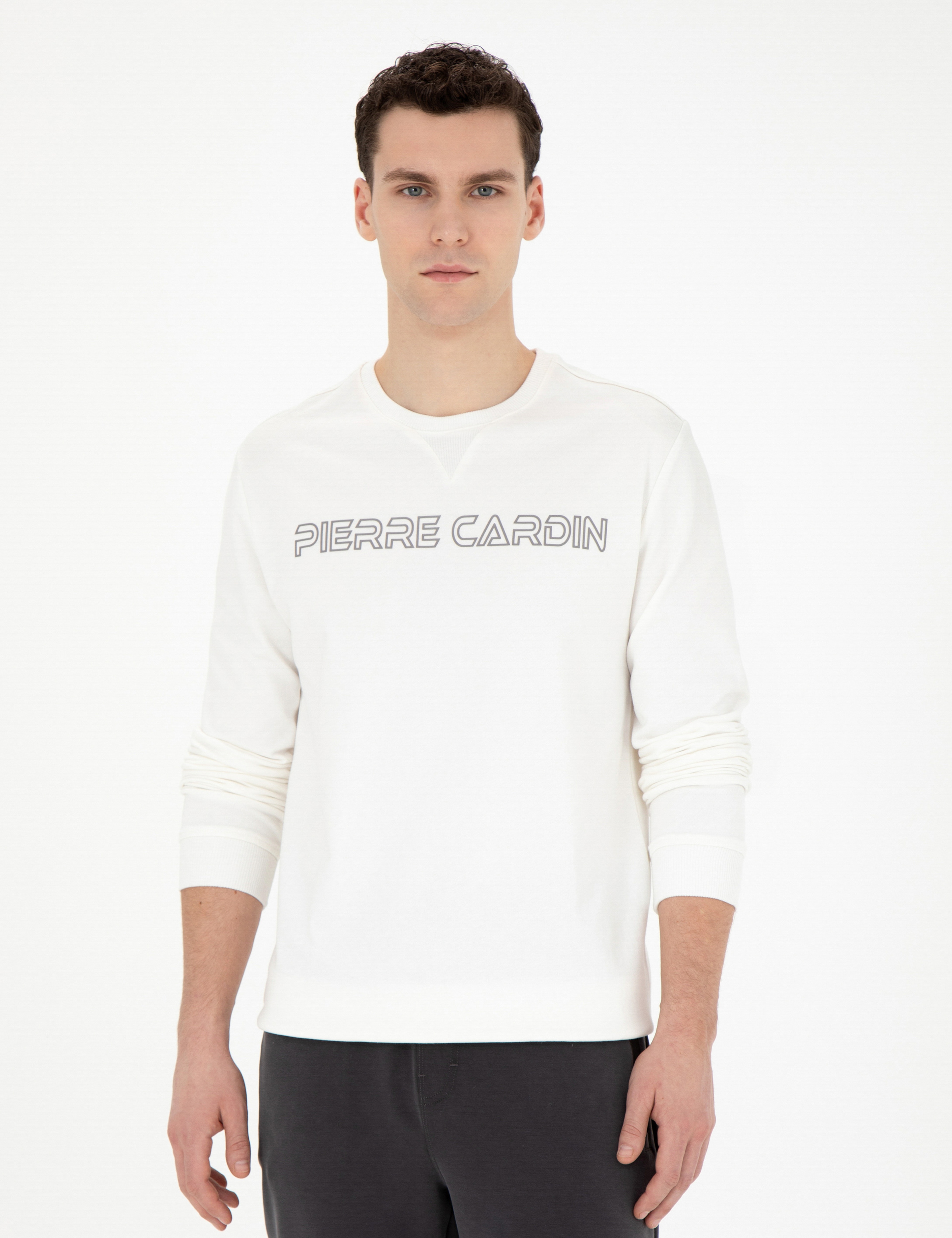 Ekru Regular Fit Sweatshirt