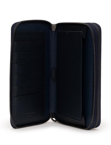 Erkek Lacivert Deri El Çantası - 50288756001