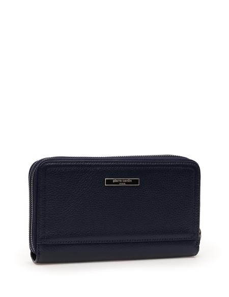 Erkek Lacivert Deri El Çantası - 50288756001