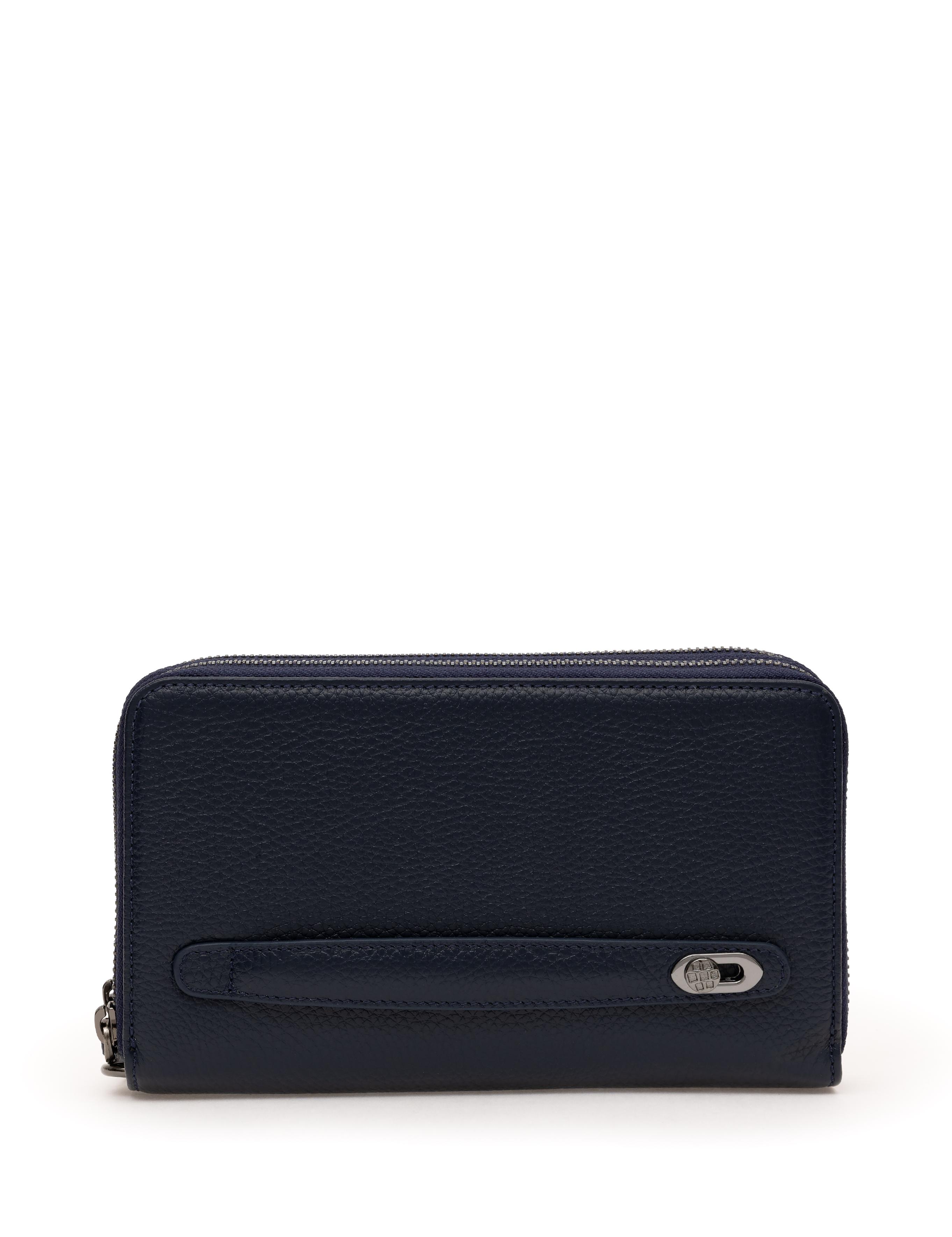 Erkek Lacivert Deri El Çantası