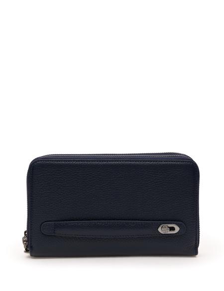 Erkek Lacivert Deri El Çantası - 50288756001