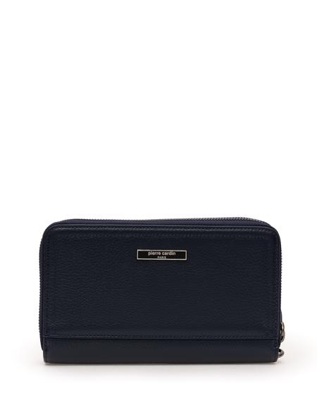 Erkek Lacivert Deri El Çantası - 50288756001