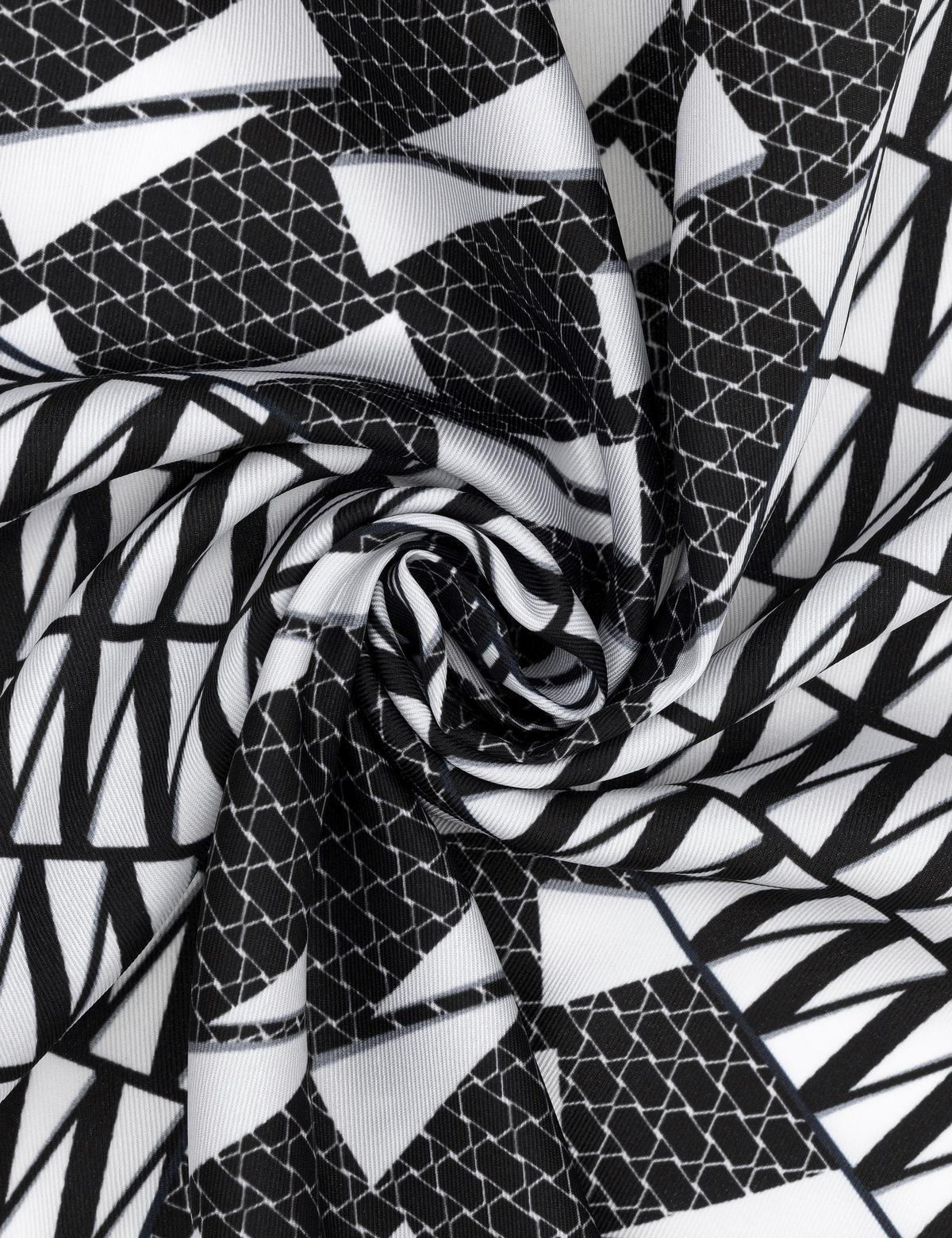 Siyah Desenli Mendil - 50294488001