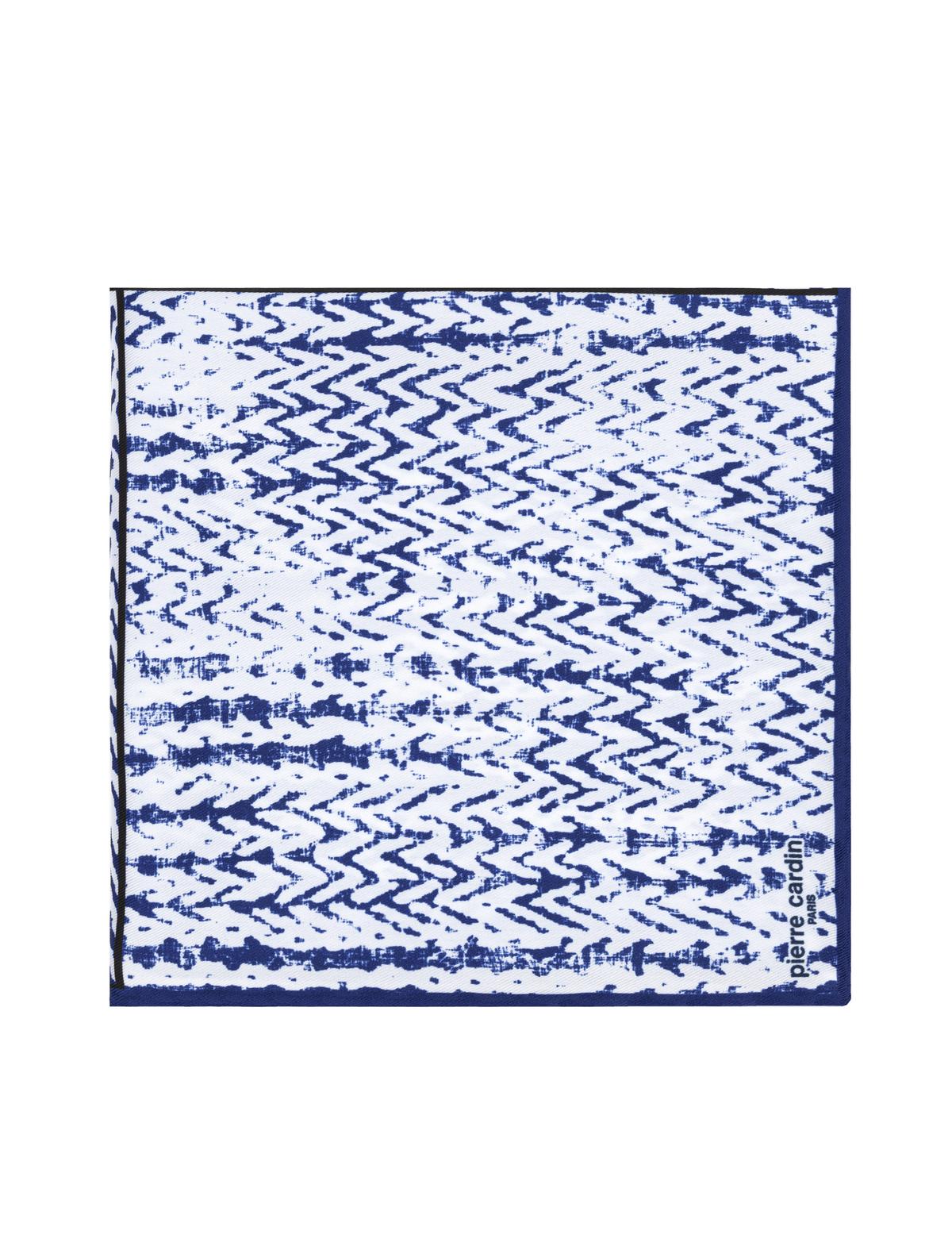 Lacivert Desenli Mendil - 50294571003