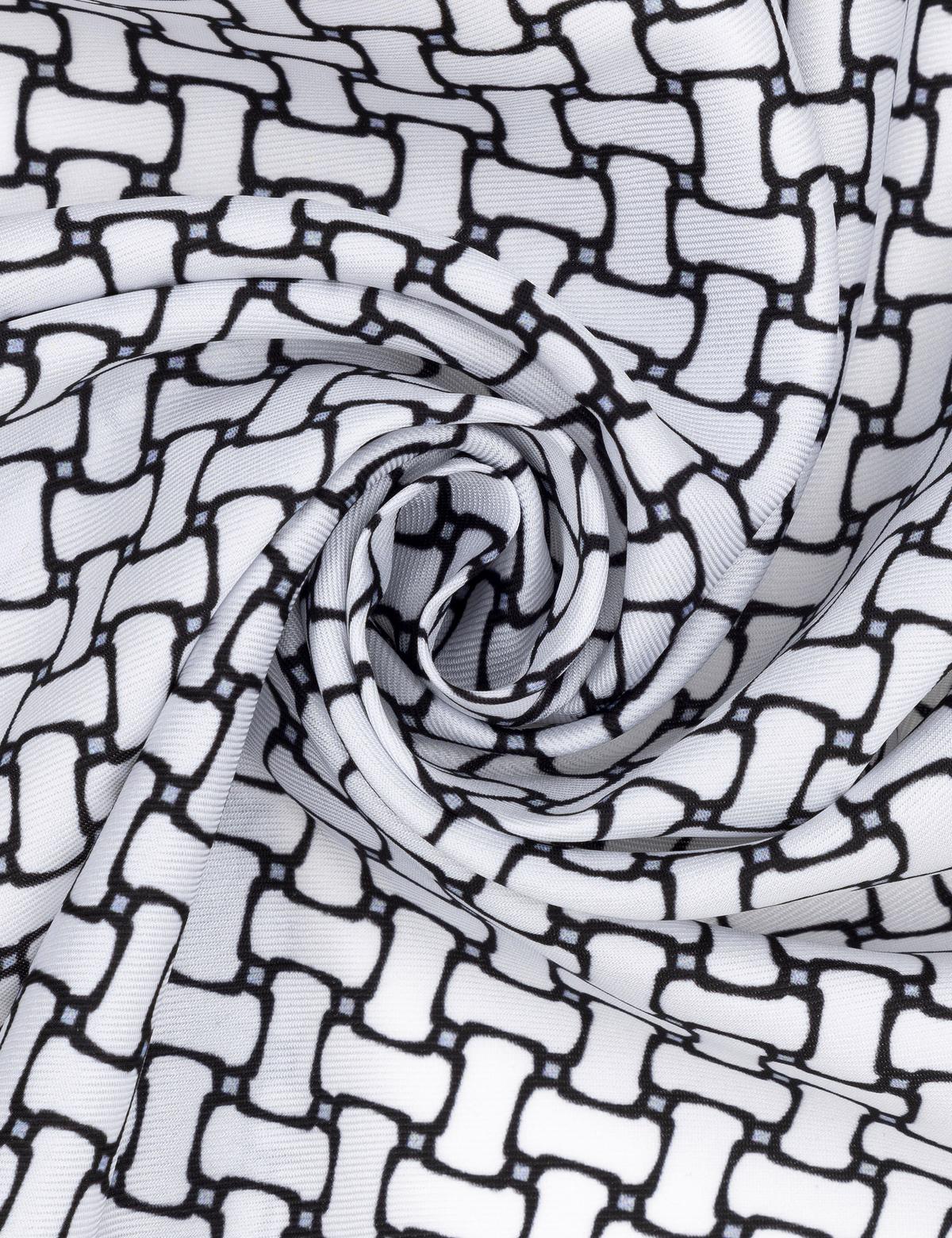 Siyah Desenli Mendil - 50294581001