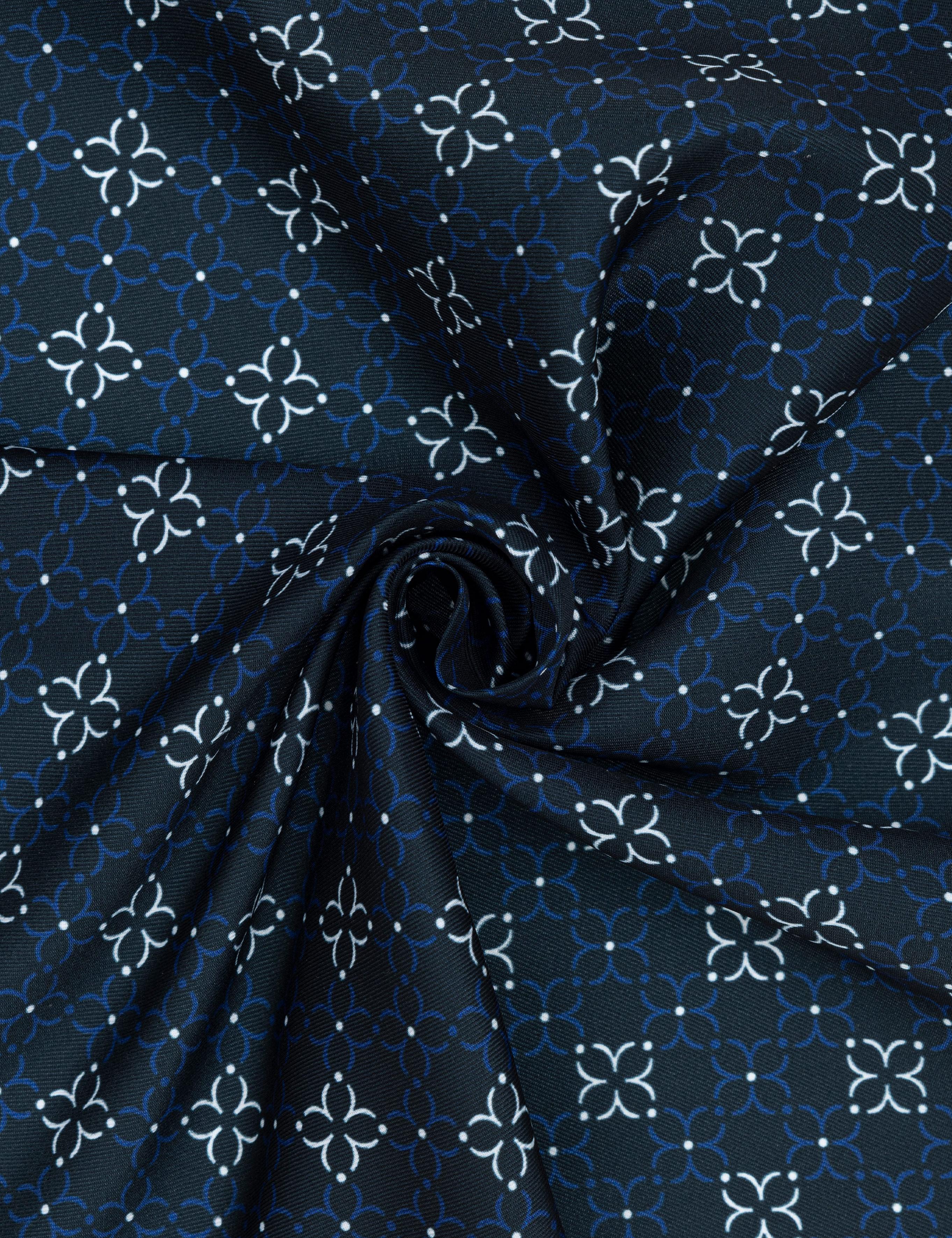 Lacivert Desenli Mendil