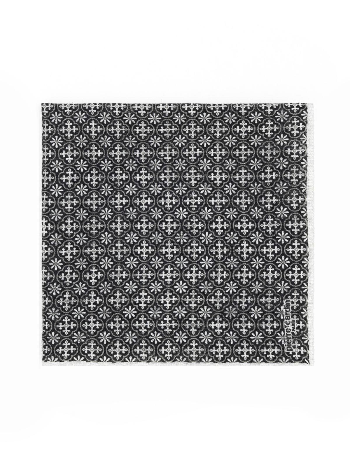 Siyah Keten Mendil - 50294593001