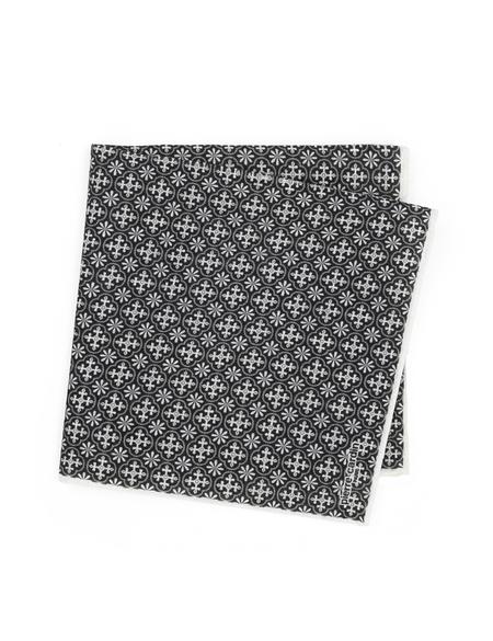 Siyah Keten Mendil - 50294593001