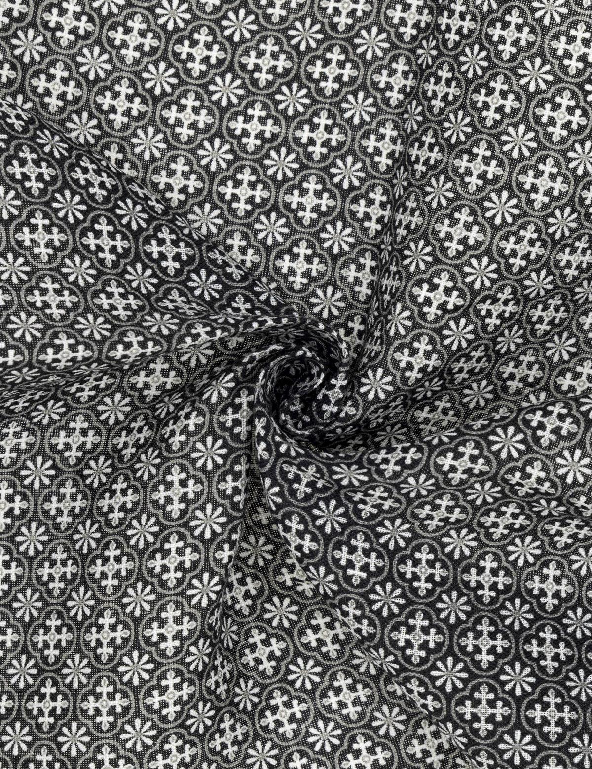 Siyah Keten Mendil - 50294593001