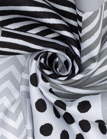 Siyah Desenli Mendil - 50294594001