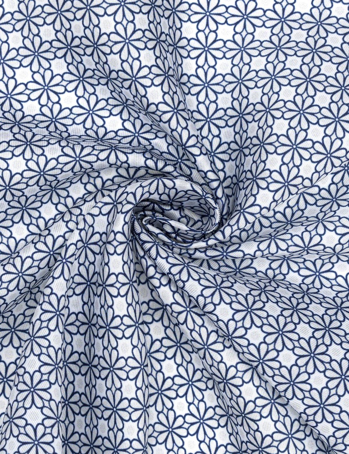 Lacivert Desenli Mendil - 50294597001