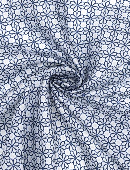 Lacivert Desenli Mendil - 50294597001