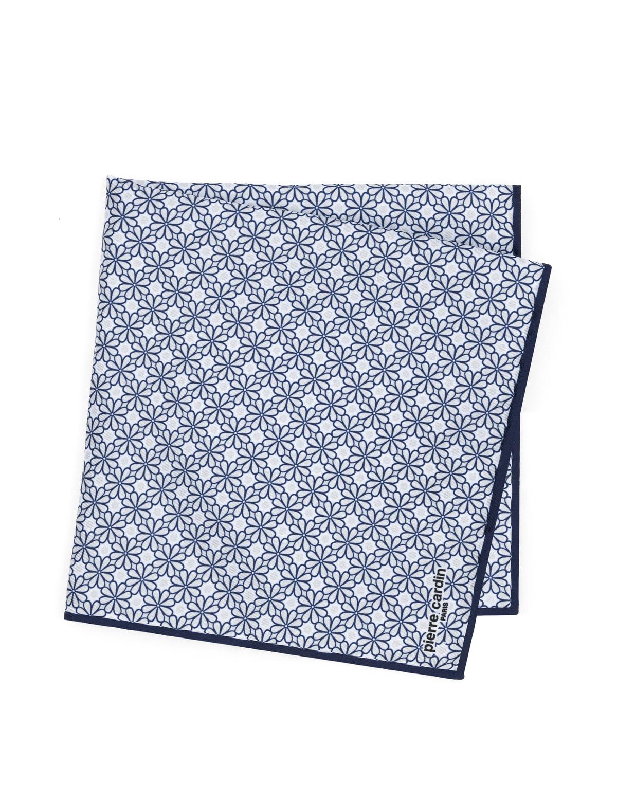 Lacivert Desenli Mendil