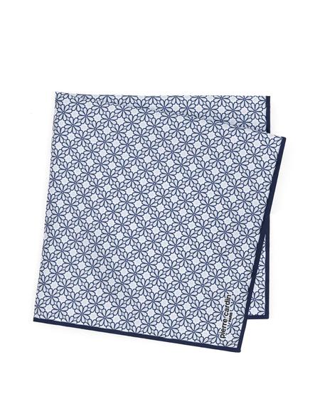 Lacivert Desenli Mendil - 50294597001