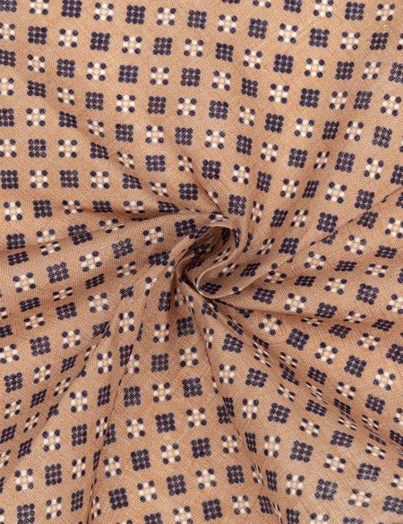 Kahverengi Keten Mendil - 50294603001