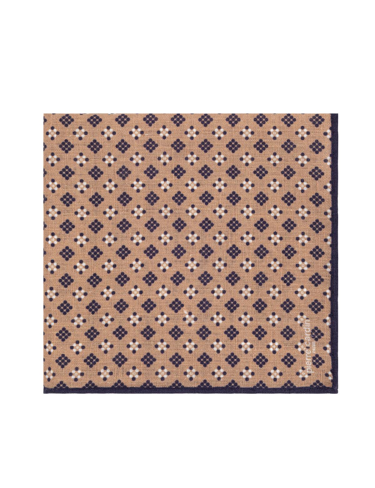 Kahverengi Keten Mendil - 50294603001