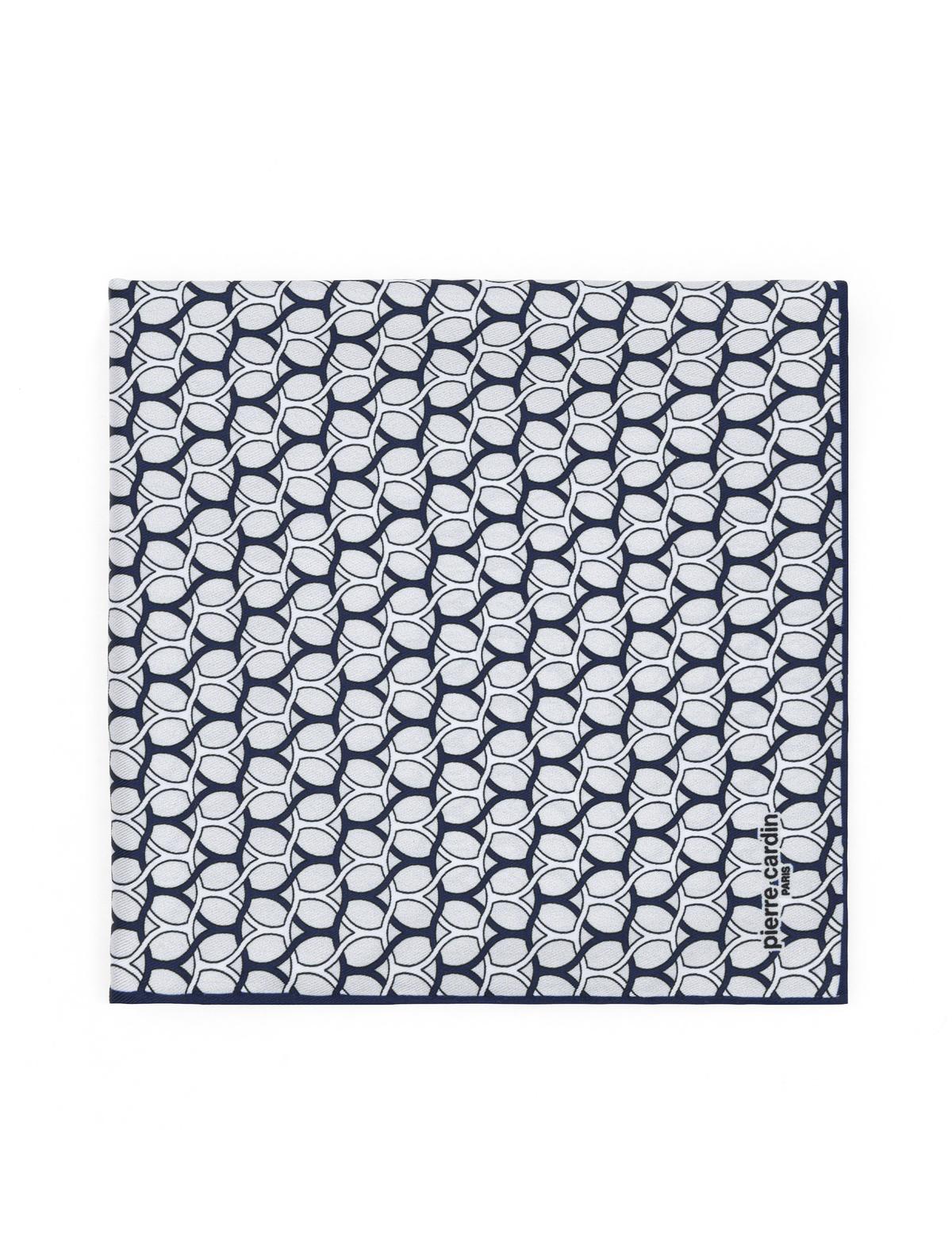 Lacivert Desenli Mendil - 50294607001