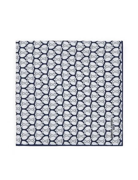 Lacivert Desenli Mendil - 50294607001